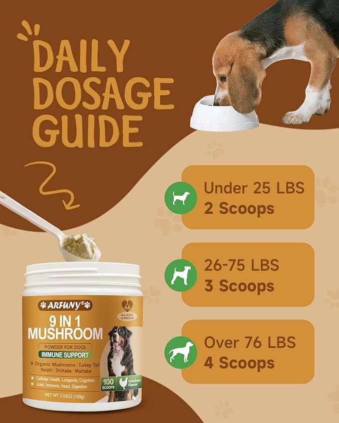 Cat Lysine Drops & 9 in 1 Dog Mushroom Powder