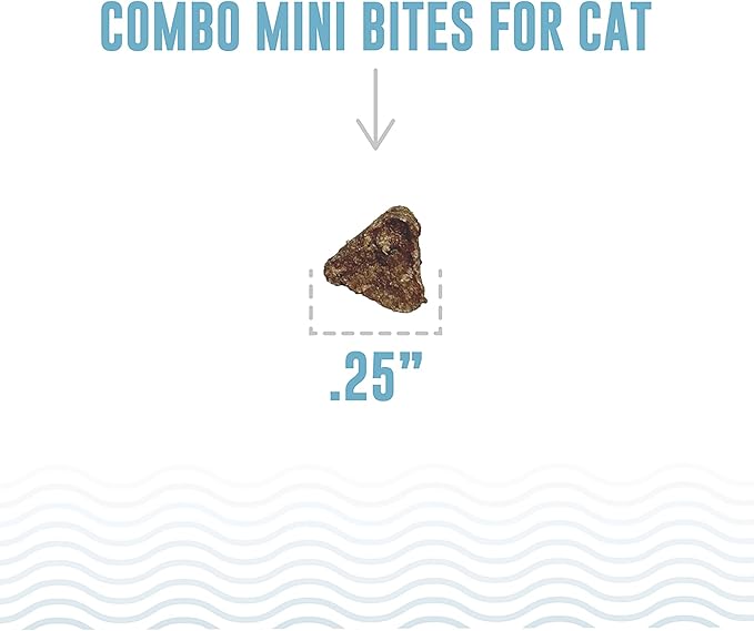 Icelandic+ Mini Combo Bites: Cod & Salmon - 1.7oz Bag - Cat Treats, .25" Crunchy Bites, 2 Ingredient Natural Pet Snacks, No Fillers, Wild-Caught Fish