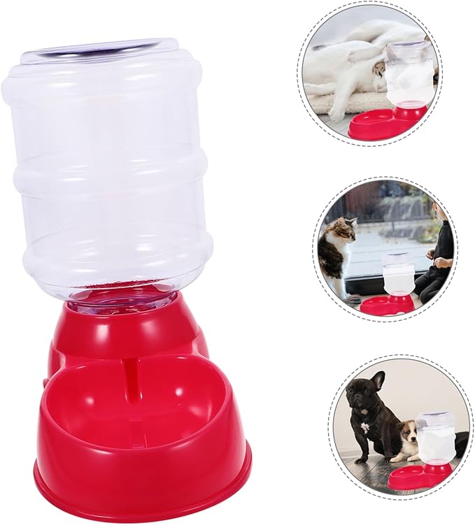 Cat Automatic Feeding Device Pet Food Bowl Water Basin Drinking Fountain Safe Easy to Clean