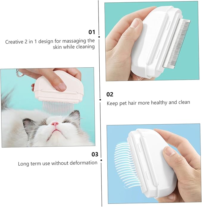 Cat Grooming Kit Dog Brush for Matted Fur Pet Hair Removal Brush Cat Massage Comb Material