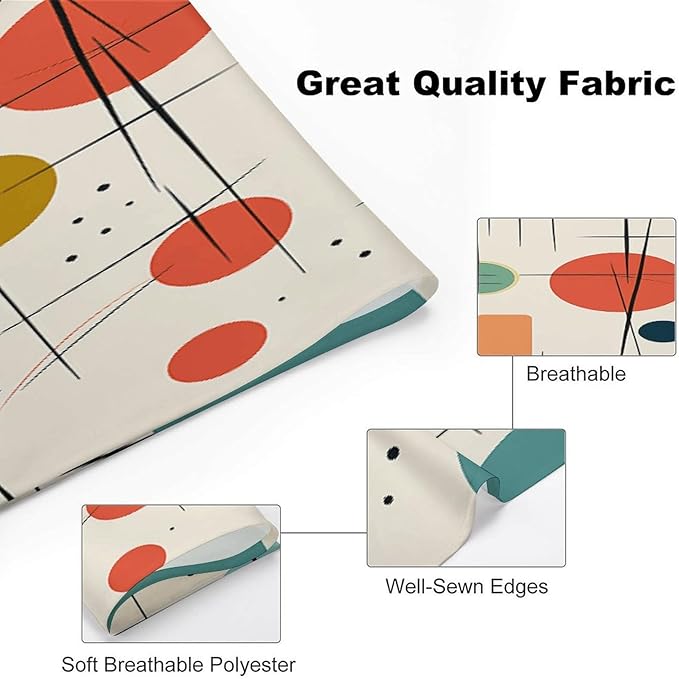 Dog Bandana Spring Pet Scarf Adjustable Triangle Modern Mid Century Printing Dog Bib Washable Polyester Puppy Bandana for Small Medium Large Dogs Cat Birthday Party Supplies