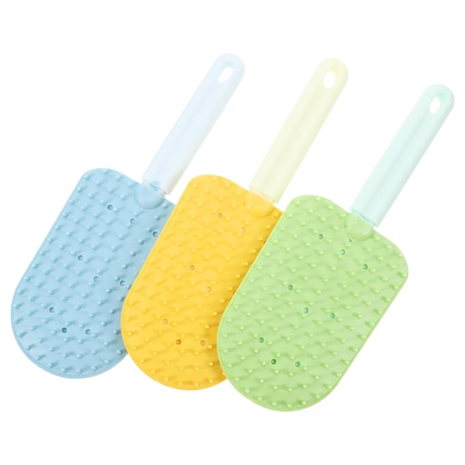 YARNOW 3pcs Cat Grooming Brush for Haired Cats Dual-sided Deshedding Matted Hair Easy to Comfortable Grip for Indoor Grooming Needs