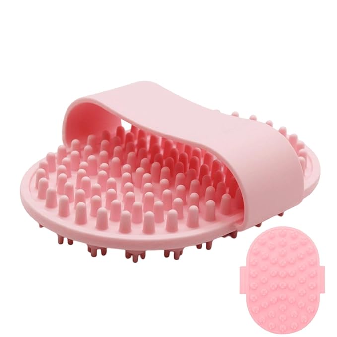 Pet Bath Brush, Massage Pet Grooming Supplies, Dog Scrubber, for Long Short Haired Puppy Cats Kitten Care
