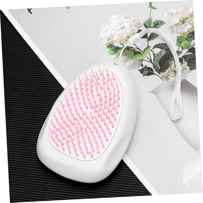 Garneck Abs Pet Dog Cat Grooming Comb De-shedding Brush for Easy Hair Removal Knot Elimination Pet Cleaning Tool with Hanging Lanyard