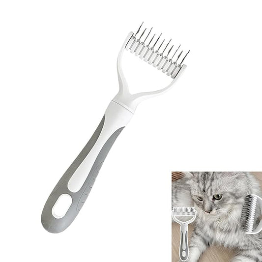 Double Side Pet Comb For Home Salon Use Effective Hair Removal Tool For Loose Hair And Undercoat Cats Grooming Tool Ergonomic Handle Brush