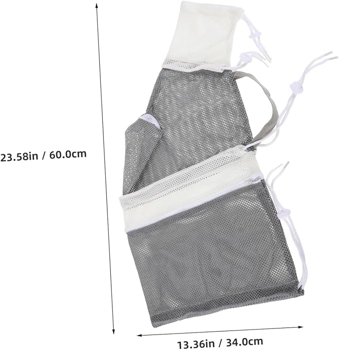 Cat Grooming Bag Mesh Wash Bag for Cats Double Mesh Sturdy Breathable for Bathing Grooming Nail Trimming Random Color