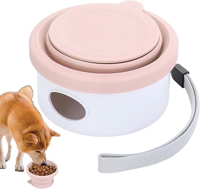 Portable Dog Accessories, Feeder Dish Puppy Bowls, Pet Feeding Station for Puppies Dogs and Kittens, Cat Bowl, Pet Supplies, Cat Feeder, Indoor Outdoor Feeding Kitten Bowls