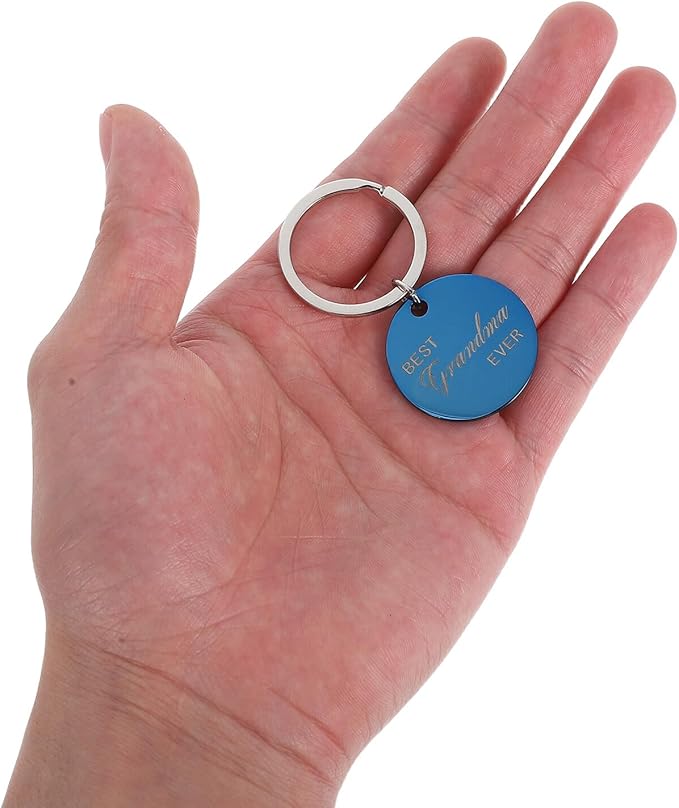 4 Pcs Stainless Steel Pet Id Tags Dog Name Tags with Keychain for Puppy and Cat Collar Round Engraved Custom Pet Supplies Multi-Color Pack