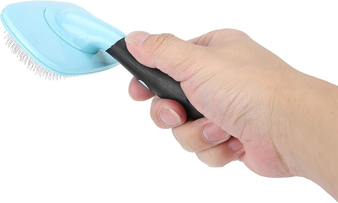 Cat Hair Brush, Dog Brush Cat Dog Hair Removal Comb Pet Grooming Tool 360 Degree Rotation Deshedding Brushes For Indoor For Pets with Long or Short (With a little blue)