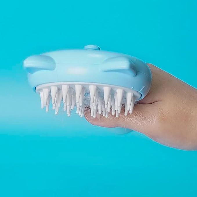 Pet Grooming Brush, Spray Massage Comb for Pets and Cats, Electric USB Brush for Cat Shedding, One Touch Electric Spray Anti-Flying Hair Bath & Shower Cleaning (A)