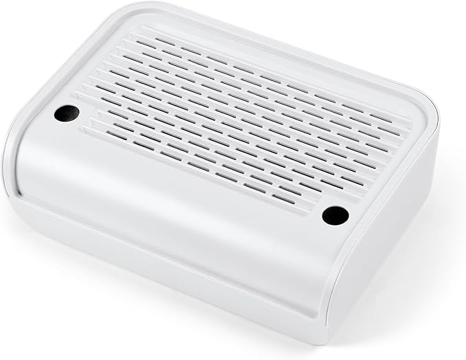 Cat Litter Box Step, Cat Litter Ramp Mat with Filter Function for Self-Cleaning Litter Box, Easy to Clean, Cats Pedal Step Stool Ideal for Kitten & Elderly Cats (White)