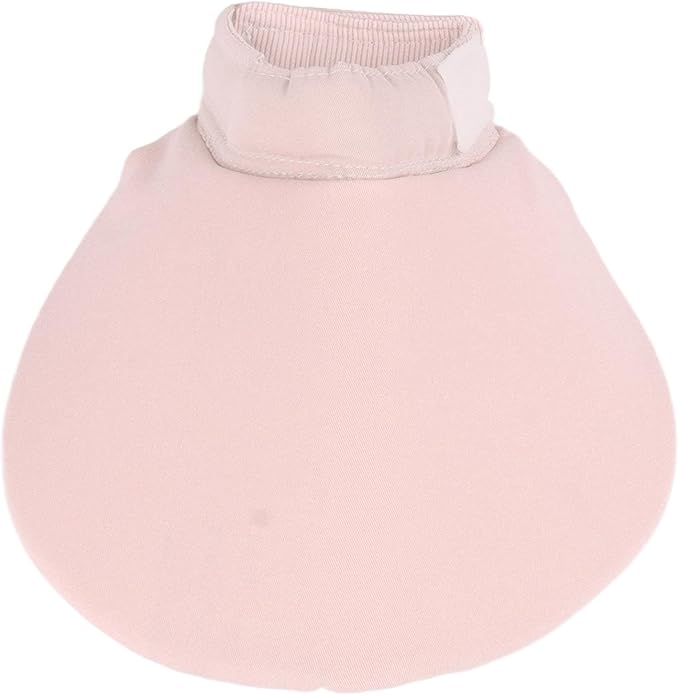 Rengue Soft Adjustable Pet Bib, Bandanas Material, Prevent Licking and Biting, Comfortable for Cats and Dogs, Size M Soft Adjustable Pet Bib, Sponge and Cotton Nan Cat Supplies (Roseate)