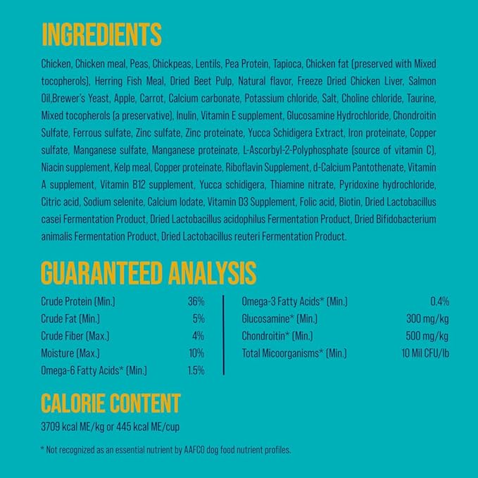 Stewart Raw Naturals Freeze Dried Raw Dog Food or Meal Topper, Chicken & Vegetables Recipe, 32 Ounce Bag, Complete and Balanced Nutrition