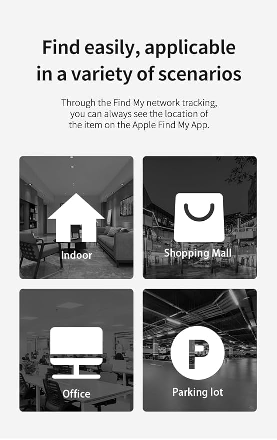 Find My Tag,Item Finder for Keys, Car, Wallet, Luggage, Bag, Pets and More, Works with Apple Find My App (iOS only), GPS Tracker for Kids (Pink)