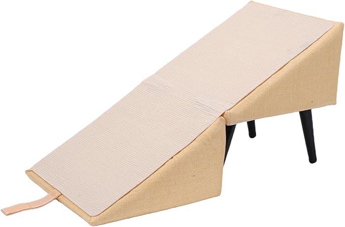 Pssopp Dog Training Supplies Slip Balanced Wide Walking Space Dog Stair Ramp for Small Cat Get On Bed Car Pet Ramp, Foldable Non Steps for Couch