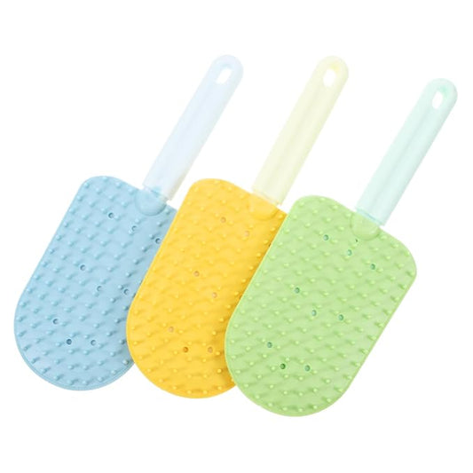 TOYANDONA 3pcs Dual-sided Cat Grooming Comb for Shedding Washable Brushes for Small Dogs Cats Ergonomic Grip Versatile Pet Grooming Tools