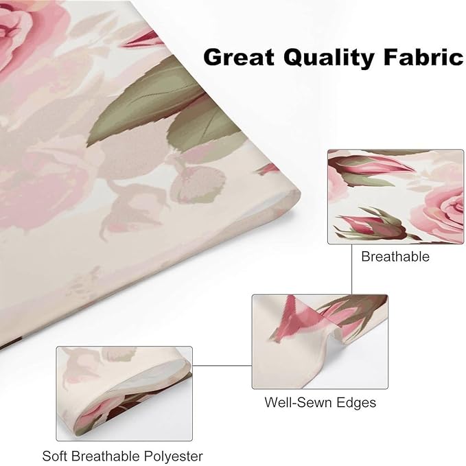 Dog Bandana Spring Pet Scarf Adjustable Triangle Pink Rose Floral Printing Dog Bib Washable Polyester Puppy Bandana for Small Medium Large Dogs Cat Birthday Party Supplies