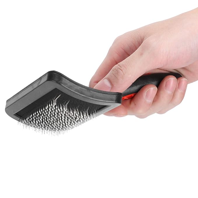 Tyenaza 3pcs Portable Cat Dog Slicker Brush, Pet Cat Grooming Brush Massage Comb Set Accessory