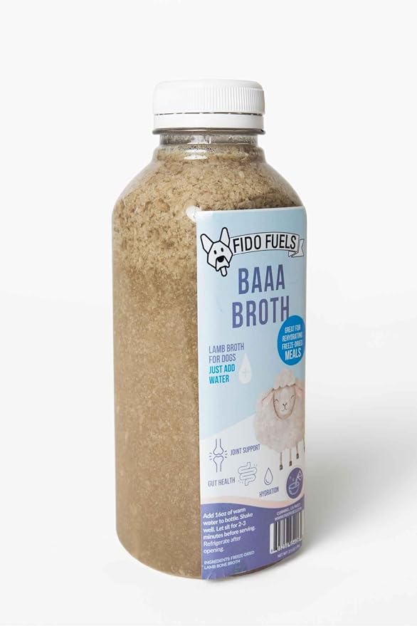 Baaa Broth Freeze Dried Bone Broth - 16oz bottle with 2.5oz Product