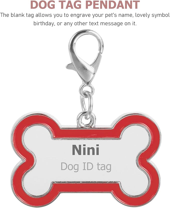 Stainless Steel Pet Id Tag Dog Collar Name Tags Sublimation Blank DIY Pet Supplies