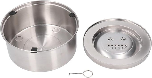 304 Stainless Steel Dog Water Bowl Dispenser 3L Large Capacity Spill Proof Slow Drinking Pet Water Bowl for Dogs Cats Anti Splash Non Slip Pet Feeding Supplies.