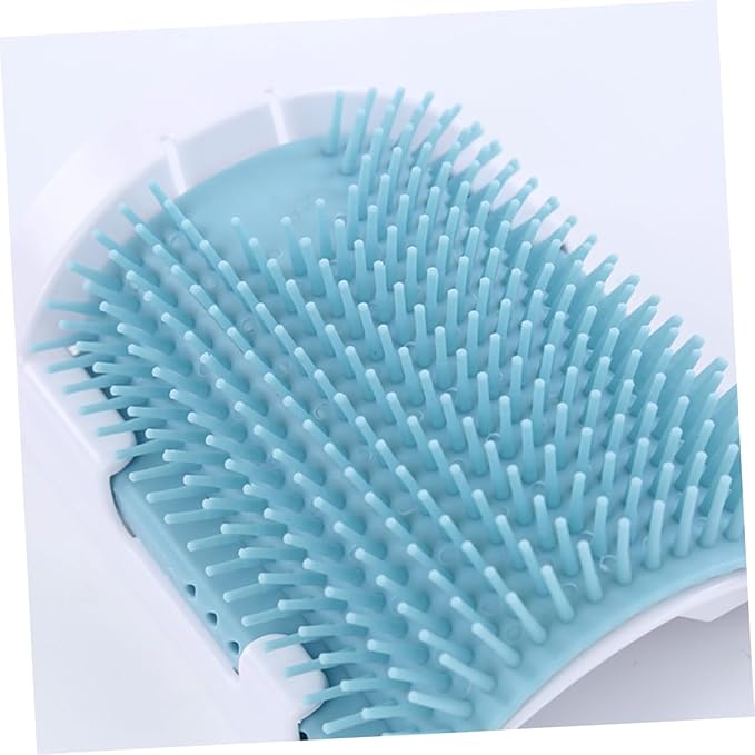 Milisten Cat Rubbing Brush Cat Self Grooming Brush Supplies Massage Self Pet Products Blue