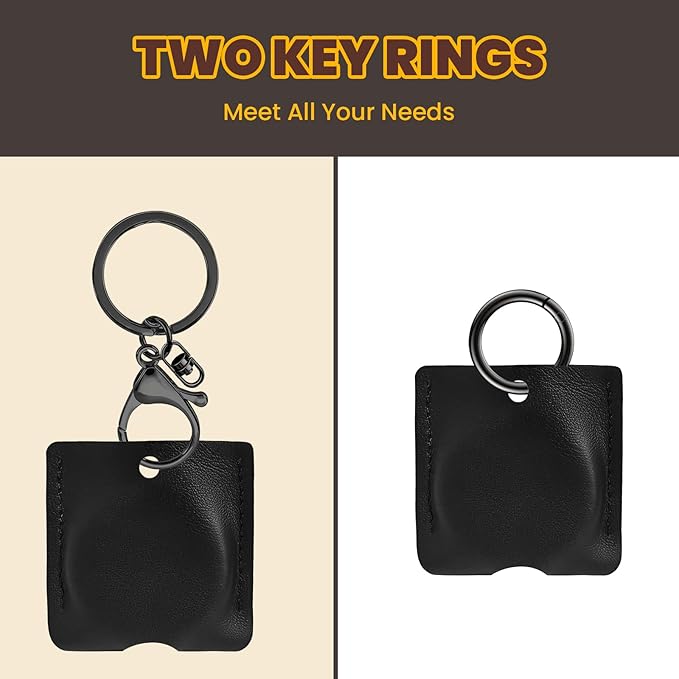 Yeahxing Case for Pebblebee Clip Universal, Leather Protective Cover Scratch-Resistant Shell for Pebblebee Tracker Tag