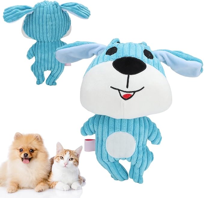 Plush Dog Toy Puppy Shape, 28.5cm Interactive Play, Safe Molar Teeth Chew Supply - Cute Design, Durable Soft Material, Fun for Pet Dogs