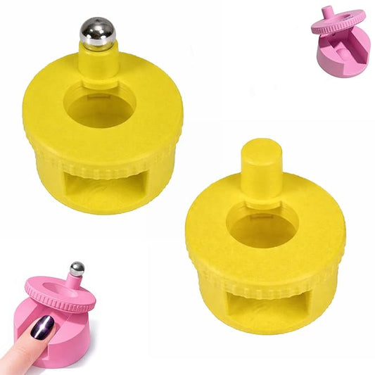 2Pcs Rotating Cat Eye Magnet, 2026 Magnetic Nail Tool, Beginner Friendly 5D Magnet Cateye, Uniform Magnetic Force and Excellent Light Absorption, Can Easily DIY Glossy Cat Eye Effect (2D-Mix)