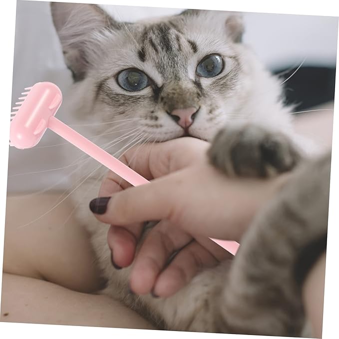 BESPORTBLE 2pcs Scratch Brush Pet Massage Brush Innovative Cat Grooming Tool for Shedding Cleaning Self-grooming Design for Cats and Puppies