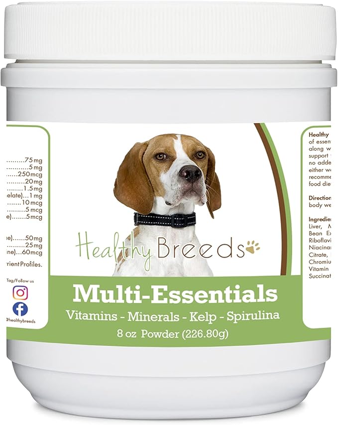 Healthy Breeds English Pointer Multi-Essentials Powder for Dogs - an Ideal Supplement of Vitamins, Minerals & Antioxidants for Your Dog - 8 oz