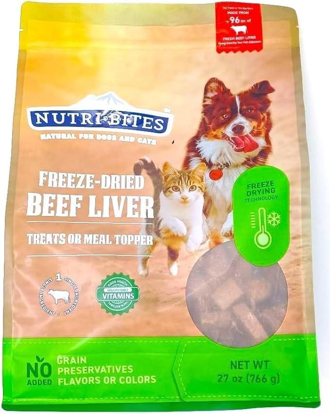 Nutribite Beef Liver Freeze Dried 27 oz
