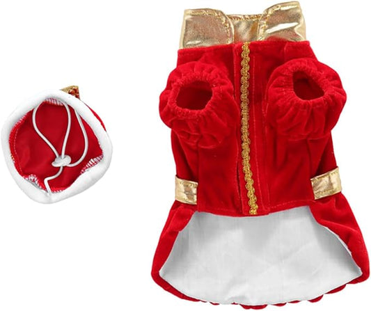 Alasum Pet Christmas Dog Costume Red Funny Halloween Creative Mini Dog Clothes L Holiday Pet Supply Apparel