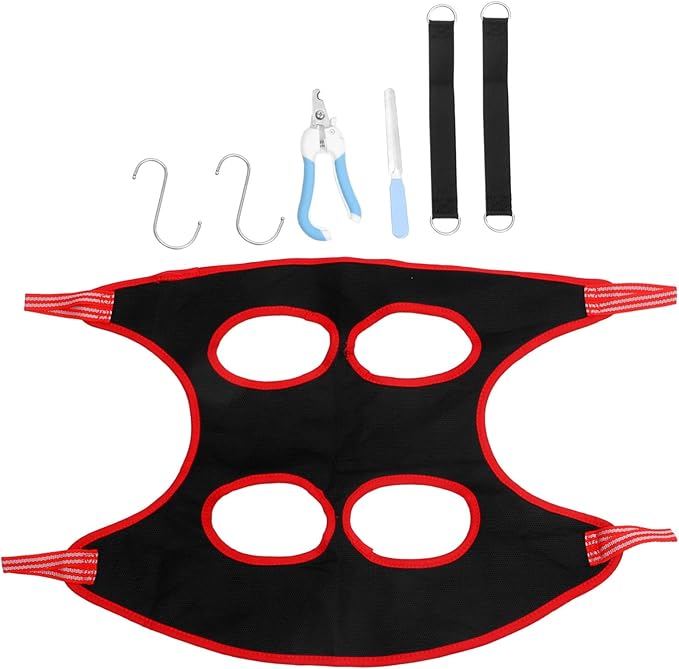 Happyyami 1 Set Cat and Dog Nail Trimming Hammock Pet Grooming Sling for and Comfortable Nail Care and Design for Home and Salon Use Accessories Random Color