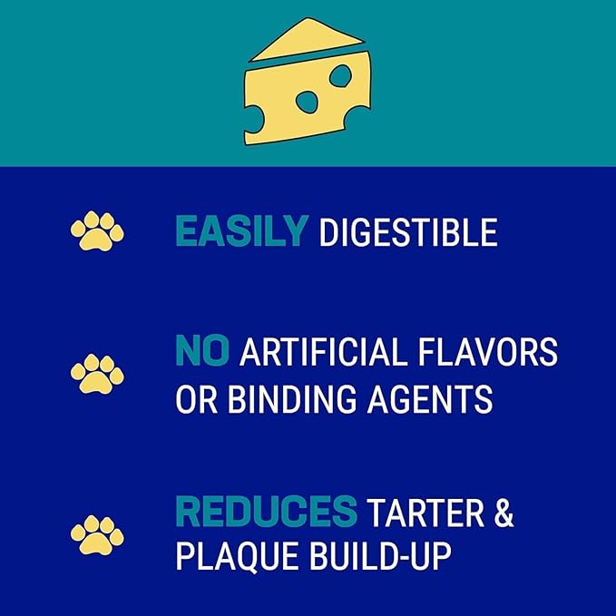 Himalayan Pet Supply Happy Teeth Dental Dog Treat in Bacon, Cheese & Peanut Butter Flavors (3 Bags Total, 2 Pieces per 4 Oz Bag) Plus Shaynanigans Silicone Lid