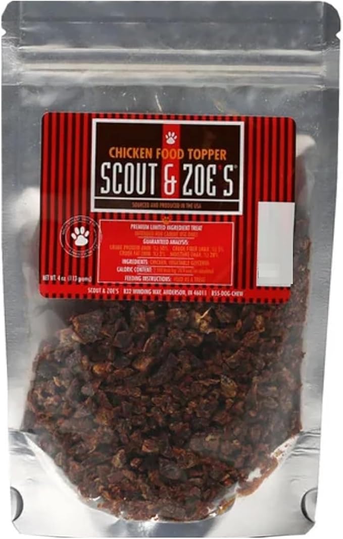 Scout & Zoe's Chicken Food Topper 4 oz Bag (3, Chicken)