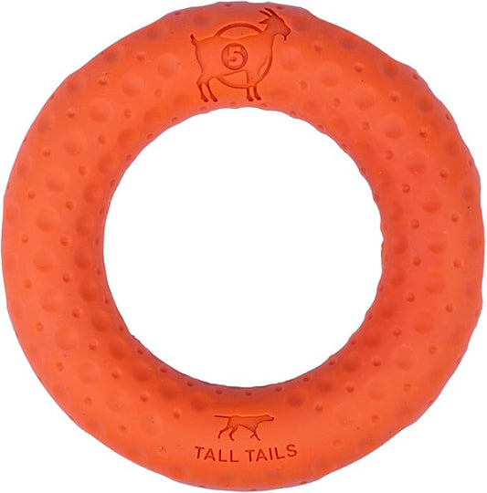 Tall Tails G.O.A.T. Greatest of All Toys Sport Fetch Ring Toy for Dogs, Medium