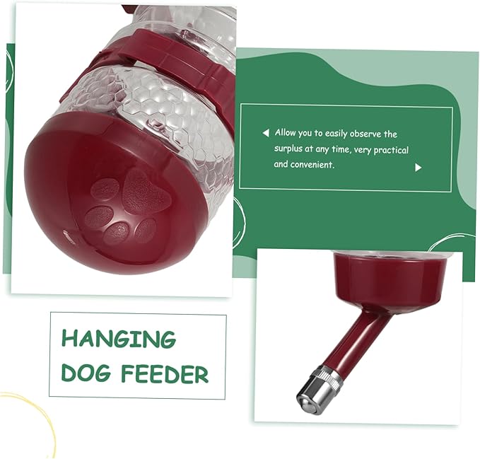 Mikikit 4pcs Cat Water Dispenser Hanging Type Compact Puppy Feeder Dispenser for Dogs Cats Easy Install Pet Waterer with Unique Design for Cages Reduces Spills Keeps Pets Hydrated