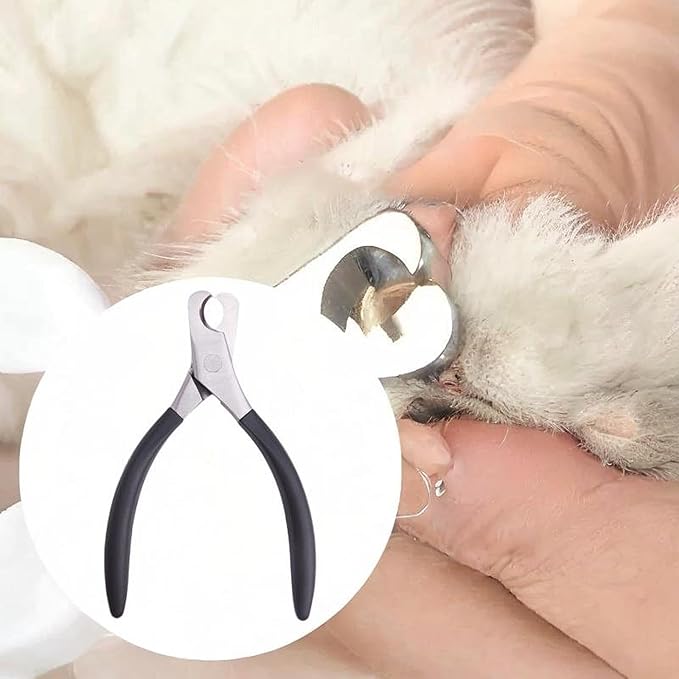 Dog Nail Clippers Pet Supplies Portable Professional Nonslip Wide Jaw Opening Cat Nail Trimmer Grooming Tool for Home Kitten, Black