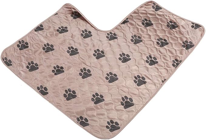 Reusable Dog Pee Pad, Absorbent Pet Urine Mat for Dogs and Cats, 4 - Layer Machine Washable Mat with Barrier for Hard Floors, Print Design in (70 * 80cm)