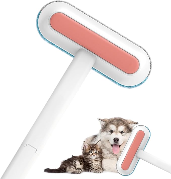 Cat Hair Remover Brush | Electrostatic Pet Grooming Supplies,Window Screen Cleaning Brush,for Dog Owners Office Car Clothes Bedding Sheets Carpets Sofas Apartment Mattress