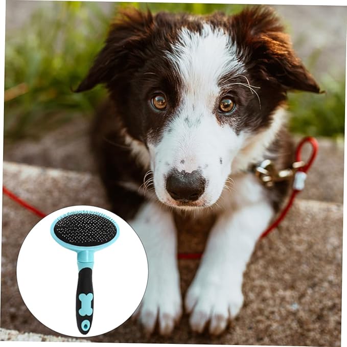 Totority PET Grooming Brush for Dogs and Cats Adjustable PET Massage Comb Effective Shedding Tool for Long and Short Hair for Easy Fur Removal