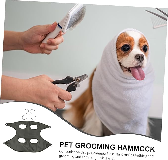 Pet Grooming Hammock for Cats and Dogs Durable Lightweight Helper for Nail Trimming and Grooming Easy to Use and Clean for Small to Medium Pets