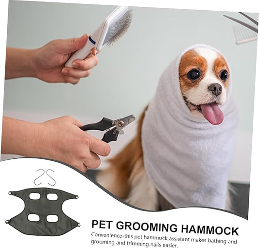 Pet Grooming Hammock for Cats and Dogs Durable Lightweight Helper for Nail Trimming and Grooming Easy to Use and Clean for Small to Medium Pets