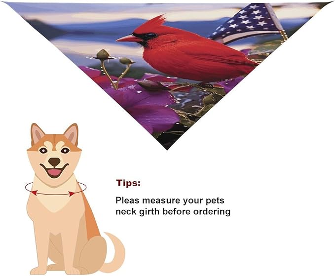 Dog Bandana Spring Pet Scarf Adjustable Triangle Purple Morning Glory Printing Dog Bib Washable Polyester Puppy Bandana for Small Medium Large Dogs Cat Birthday Party Supplies