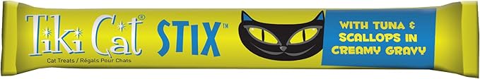 Tiki Cat Stix Wet Treats, Grain Free Lickable in Creamy Gravy