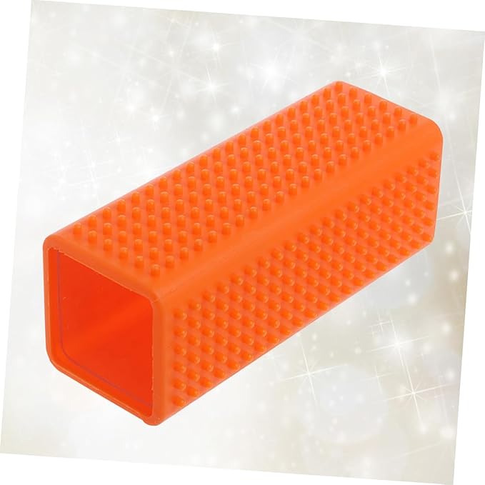 2pcs Silicone Pet Hair Remover Brush Cleaner for Dog for Carpets Sofa Bedding and Clothing Tidy up Your Orange