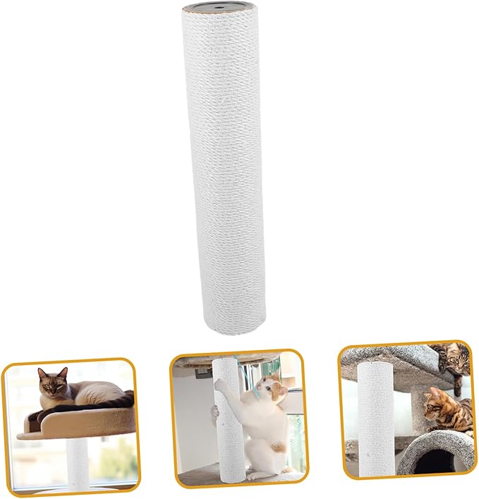 Cat Scratching Post Natural Rope High Climbing Toy for Cats Easy Installation Scratch Replacement for Indoor Play and Scratching Needs