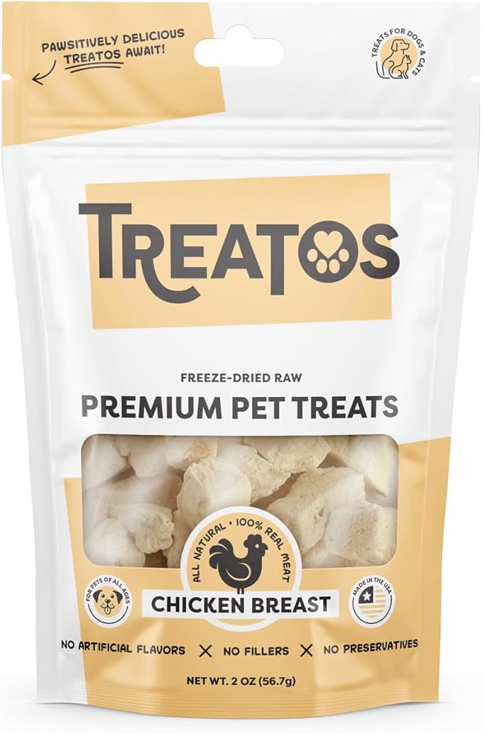 Freeze-Dried Raw Chicken Breast Premium Pet Treats, 2 oz