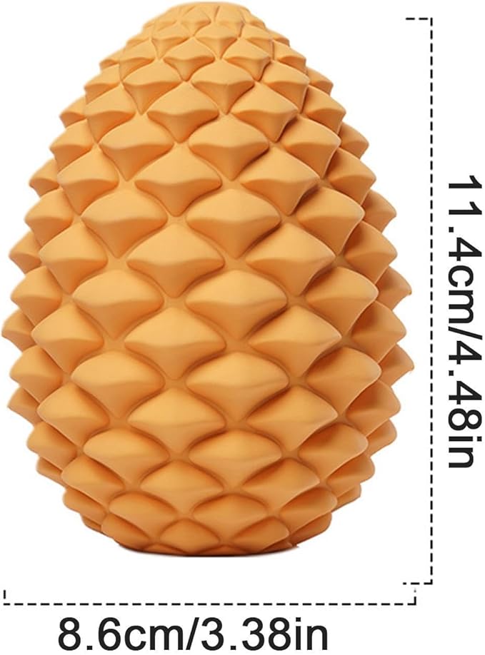 Treat Dispensing Dog Toys - Tough Rubber Chew Pine Cone, Bite-Resistant Pet Toy | Dogs Puppies Supplies for Treat Dispensing, Teeth Cleaning, Chewing, Playing Interactive Fun Training Toy